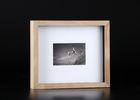 ONE Opening Matted 4”x6” Wooden Collage Frames In Outer Natural And Black Inlay