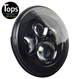DC 10-30V 7 Inch 40W Round High Low Led Headlight For Haley Jeep JK