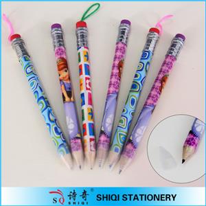 hot sale Promotion Jumbo Wood Pencil with lanyard