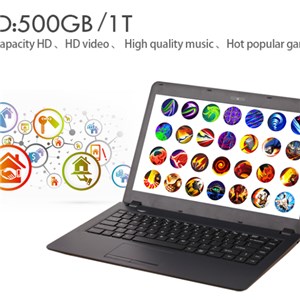 Intel Quad-Core 3150 4G RAM 32G EMMC For 14inch Mechanical Hard Disk 1T Ultrabook