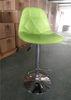 Swivel Pub Chairs Leather PU Bar Stools Adjustable 385mm Chrome Base