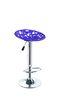 Plastic Bar Chairs Saddle Seat Bar Stool Backless Chrome Base