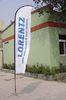 Elastic Fabric Advertising Feather Flags Banner 2.8 - 5.6m Dye Sublimation Printing