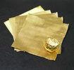 Pure chocolate aluminum foil wrappers , gold foil wrapped chocolates Soft Temper