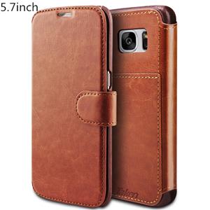 Brown Leather Case For Samsung Galaxy S7 Edge