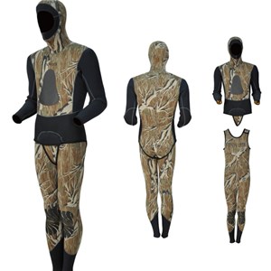 Camouflage Neoprene Two Pieces Wetsuit