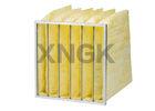 Water Resistant Merv 15 Air Filters , Fiberglass Paint Pocket Filters Hot Melt Sealant