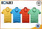 Colorful Embroidered Custom Polo Shirt Short Sleeve For Promotion