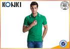 Soft Hand Feeling Custom Polo Shirt , Personalised Work Polo Shirts For Adults