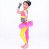Kids Dance Clothes Polka Dots Tutu Pants Sequin Dance Dress With Zebra Leotard Under