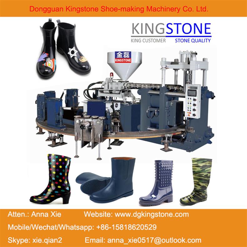 Automatic Safety Shoes Boots Injection Moulding Machine