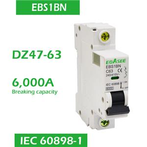 Circuit Breakers Electrical 63A Breaking Capacity 6kA
