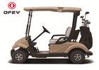Dongfeng 2 Seater Golf Carts , Street Legal Electric Vehicles In Beach Gold Colour