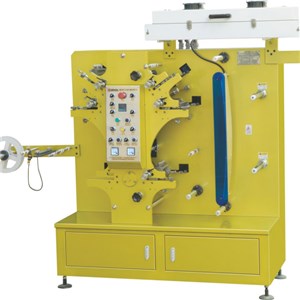Grosgrain Ribbon Label Flexo Printing Machine (4 Colors+1 Color)
