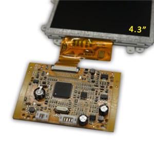 4.3, 7 Inch TFT LCD Display Module CVBS Video Signal Input With Memory Video Photo Recording For Video Door Phone