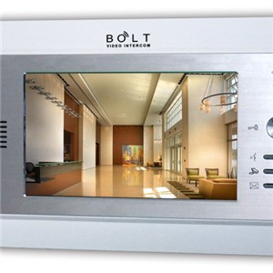 7 Inch Color TFT LCD Monitor 4+2 Wire Or CAT5 Cable Video Intercom System For Multi Apartments With Alarm Function