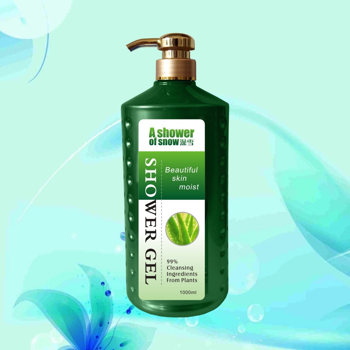 Aloe fragance 1kg liquid shower gel