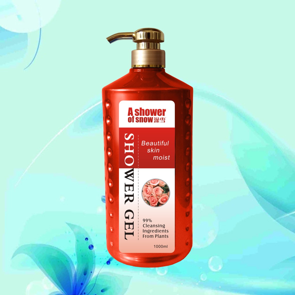Whitening 1000ml Shower gel with OEM&ODM
