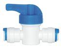 1/4 Inch Hand Valve Water Filter Connection Fittings , Quick Fit Pipe Connectors No Soldering