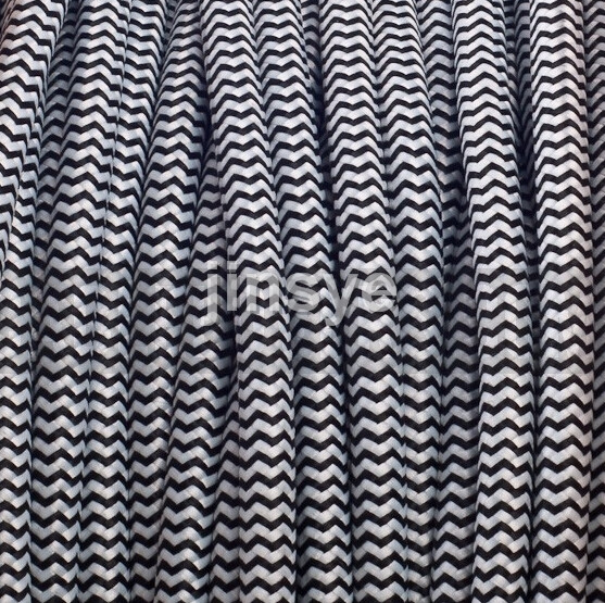 Fabric Round braided Flat Electrical Wire Cable Cord 