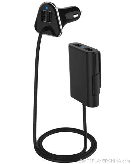 Agent want from China Factory Manufacturer for 4 Ports Passenger Car Charger with Extending USB HUB