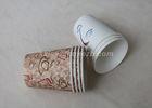 200ml Disposable Insulated Paper Cups For Coffee Custom Logo Printed