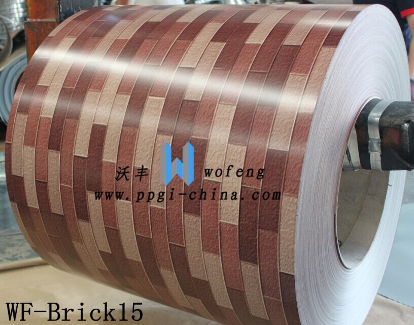 Brick pattern ppgi panel for roofing sheet