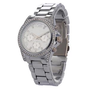 Chronograph Japan Quartz Alloy Diamond Wristwatch