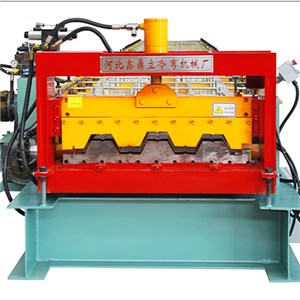 Floor Decking Sheet Roll Forming Machine with 0.05mm Thickness and PLC Controller 