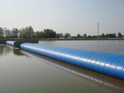 Air inflatable rubber dam