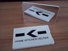 PTFE credit card shape dental floss with mirror