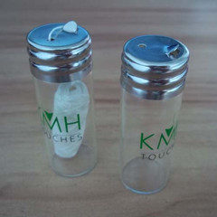 glass bottle shape dental flosser nature silk dental floss
