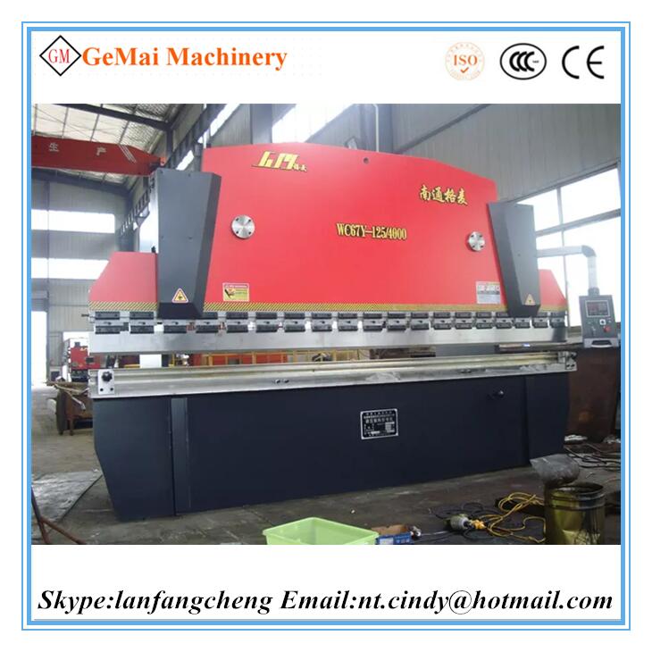 GM Brand WC67Y-125T4000 hydraulic press brake bending machine