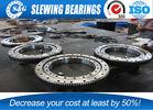 Inner Gear Crane Slew Ring , Single Row Heavy Duty Turntable Bearings
