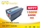 50A MPPT Solar Inverter Single Phase DC AC 1500w Pure Sine Wave Inverter Without Battery