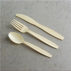 Biodegradable Cutlery Packs Cornstarch Spoon
