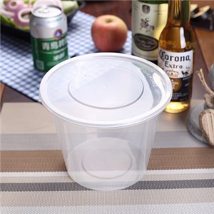 Microwaveable 500ml PP Round Food Container