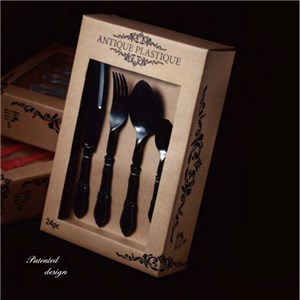 Luxury Disposable Plastic Cutlery Tableware Packs