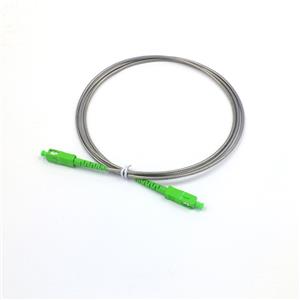 SC/APC-LC/APC Singlemode Simplex Fiber Patch Cords With Armored Jacket
