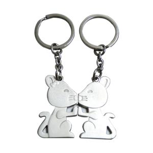 Promotional Metal?couple Keychain