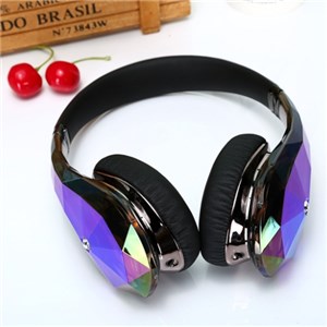 Monster Diamond Tears Edge On Over Earphones Headphones For IPod IPhone Dark Purple