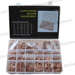 30Size 570PCS Copper Washer Kit Copper Washer Assortment Customized Copper Products