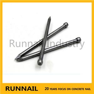 Lost Head Concrete Steel Nails, Zinc Or Copper Or Black Surface, No Head, Diamond Point, Zhejiang Factory, Near Port, Near Yiwu