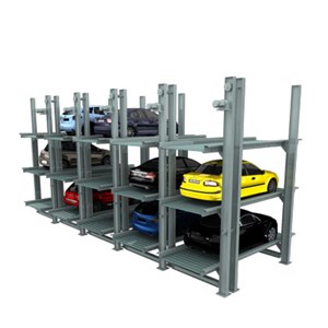 Motor Drive Automatic Four Post Underground Parking Lifter 2 And 3 Levels