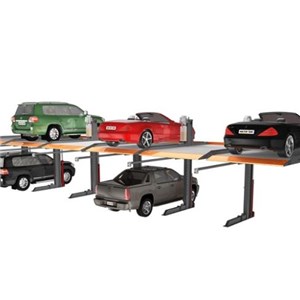 Heavy Duty 6000lbs Public Manual Simple Double Stacker Vertical Parking Lift