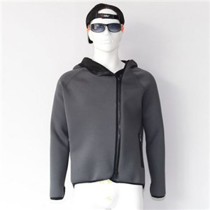 Wholesale Thermal Waterproof Custom Print Men Women& acute;s Neoprene Black Hoodie With Zipper