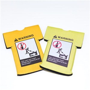 Wholesale Sublimation Screen Print Foam Eco-friendly Cloth Neoprene Beer Bottle Cooler Sleeve