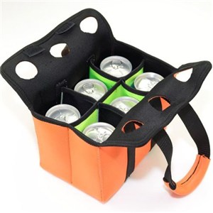 Promotional Custom Sublimation Neoprene Hunting Fishing 6 Pack Can Cooler Bag