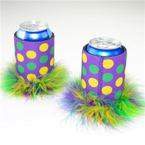 Wholesale Custom Sublimation Printing Fluffy Can Cooler Keep Drink Cold