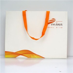Can Be Customized LOGO White Card Paper Bag Gift Bag Shopping Bags
